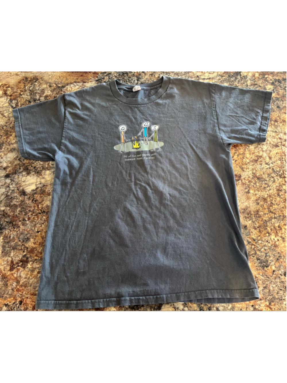 Alstyle Funny Wiener Campfire Graphic T-Shirt